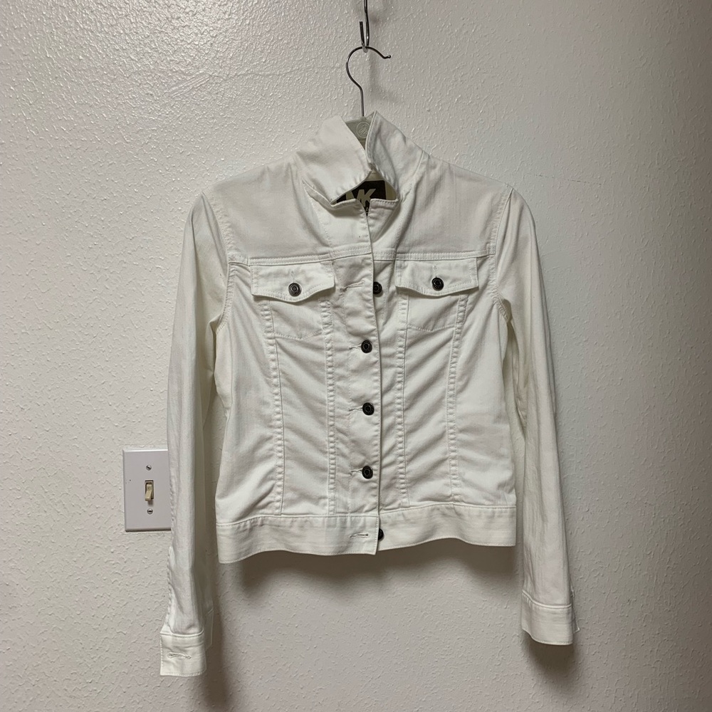 Michael Kors Denim Jacket Color White Size XS XP